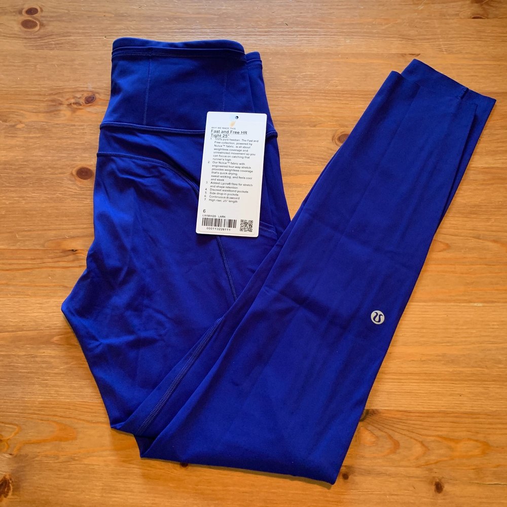 Lululemon Leggings Fast and Free HR tights 25” NWT